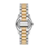 Michael Kors Lexington Quartz Two Tone Steel Black Dial 33mm Watch MK7625