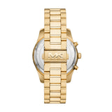 Michael Kors Lexington Quartz Gold Steel Blue Dial 44mm Watch MK9153