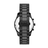 Michael Kors Lexington Quartz Black Tone Steel 44mm Watch MK9154