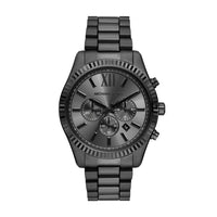 Michael Kors Lexington Quartz Black Tone Steel 44mm Watch MK9154