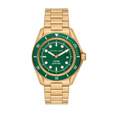 Michael Kors Maritime Gold Tone Steel Green Dial 42mm Watch MK9162