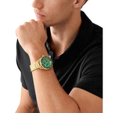 Michael Kors Maritime Gold Tone Steel Green Dial 42mm Watch MK9162
