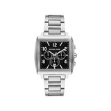 Michael Kors Rhys Quartz Silver Steel Black Dial 40mm Watch MK9230