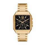 Michael Kors Hayes Quartz Gold Steel Black Dial 40mm Watch MK9281