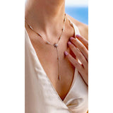 Carat London Sterling Silver Mimosa Drop Necklace