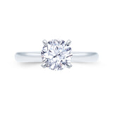 1.0ct Diamond Solitaire with 0.10ct Hidden Infinity Platinum Ring