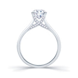 1.0ct Diamond Solitaire with 0.10ct Hidden Infinity Platinum Ring