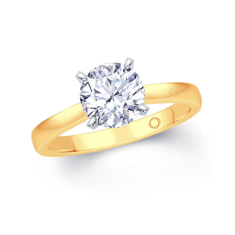 1.0ct Diamond Solitaire with 0.10ct Hidden Infinity 18ct Gold Ring