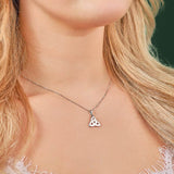 Sterling Silver Trinity Knot Pendant Necklace