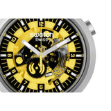 Swatch Bolden Yellow Quartz 47cm Watch SB07S109