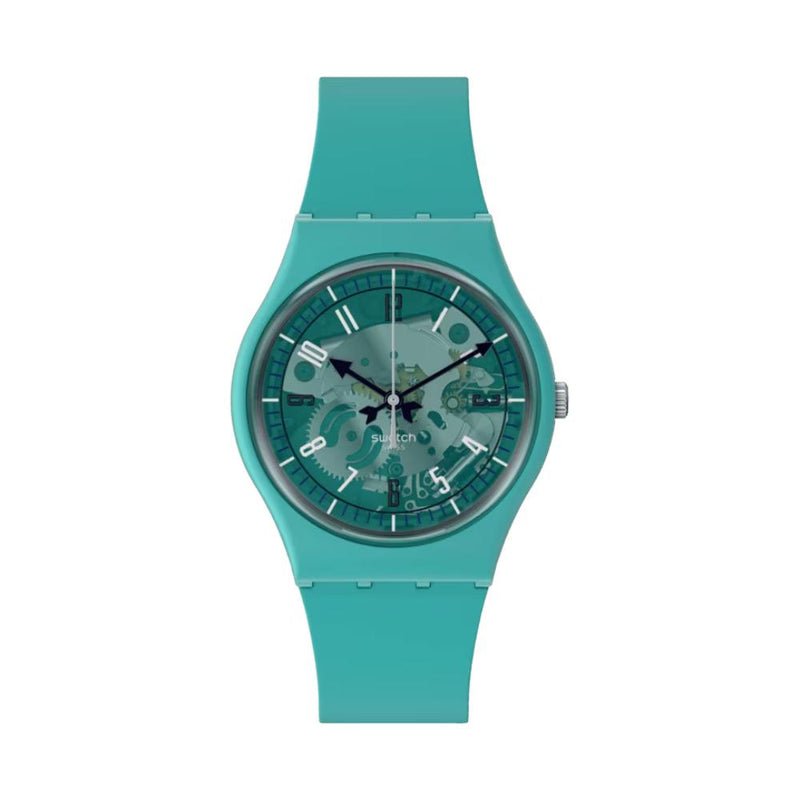 Swatch Photonic Turquoise Quartz 34cm Watch S028V108