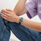 Swatch Neon Skychart Quartz 34mm Watch SO28G704