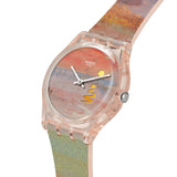 Swatch Turner's Scarlet Sunset Quartz 34mm Watch SO28Z700C