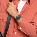 Swatch Cobblestone Street Quartz 41mm Watch SO29A101