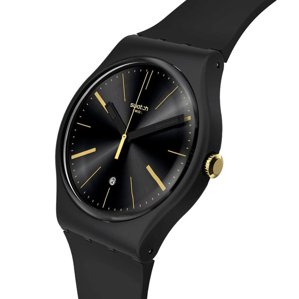 Swatch Dash Of Yellow Quartz 41cm Watch S029B403
