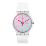 Swatch Polawhite Quartz 41mm Watch SO29K704