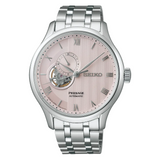 Seiko Presage Automatic Silver Steel Pink Dial 41.80mm Watch SSA465J1