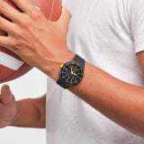 Swatch Black One Quartz 42cm Watch SUSB416