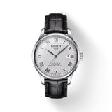 Tissot Le Locle Powermatic Automatic 80 Black Leather Silver Dial 39.30mm Watch T0064071603300