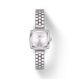 Tissot Lovely Square Quartz Silver Tone Steel Diamond Index 20mm Watch T0581091103601
