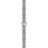 Tissot Lovely Square Quartz Silver Tone Steel Diamond Index 20mm Watch T0581091103601