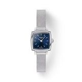 Tissot Lovely Square Quartz Silver Steel Blue Dial 20mm Watch T0581091104100