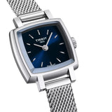 Tissot Lovely Square Quartz Silver Steel Blue Dial 20mm Watch T0581091104100
