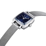 Tissot Lovely Square Quartz Silver Steel Blue Dial 20mm Watch T0581091104100
