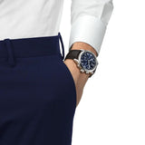Tissot Chrono L Quartz Blue Dial Leather Strap 42mm Watch T1164171604200