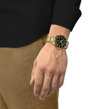 Tissot Seastar 1000 Quartz GMT Gold PVD Steel Black Dial 40mm Watch T1208522205100