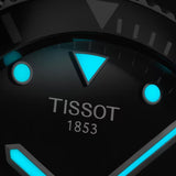 Tissot Seastar 1000 Quartz Yellow Gold PVD Steel Black Synthetic 40mm Watch T1204102705100