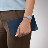 Tissot Bellissima Quartz Steel Blue Mother of Pearl Dial 26mm Ladies Watch T1260101113300