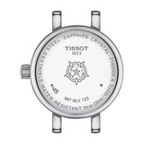 Tissot Lovely Quartz Silver Steel White Mother of Pearl Dial 19.5mm Ladies Diamond Watch T1400096111600