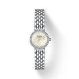 Tissot Lovely Quartz Silver Steel White Mother of Pearl Dial 19.5mm Ladies Diamond Watch T1400096111600