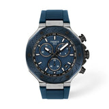 Tissot T-Race Quartz Blue Dial Blue Silicon Strap 45mm Watch T1414172704100