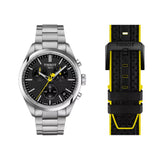Tissot PR 100 Tour De France Quartz Silver Steel Black Dial 40mm Watch T1504171105100