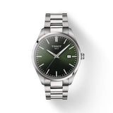 Tissot PR100 Quartz Silver Steel Green Dial 40mm Watch T1504101109100