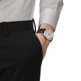 Tissot PR100 Brown Leather Sliver Dial 40mm Watch T1504101603100