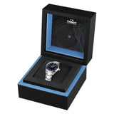 Tissot PR 100 Quartz Jungfraubahn Silver Steel Blue Dial 34mm Watch T1502101104101