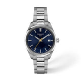 Tissot PR 100 Quartz Jungfraubahn Silver Steel Blue Dial 34mm Watch T1502101104101
