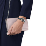 Tissot T- Lady Desir Quartz Silver Steel Leather Strap 28mm Ladies Watch T1520101603800