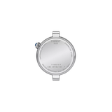 Tissot T- Lady Desir Quartz Silver Steel Blue Leather Strap 28mm Ladies Watch T1520101603801