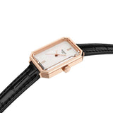 Tissot SRV Quartz Mother of Pearl Dial Black Leather Strap Rectangular Watch T1601103611300