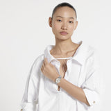 20% OFF - Gucci G-Timeless Quartz Pink Gold Tone Bezel Silvee Dial 29mm Watch YA1265070