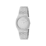 Gucci 25H Silver Steel 30mm Ladies Watch YA163501