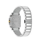 20% OFF - Gucci G-Flat Quartz Silver Tone with Yellow Gold PVD 30mm Watch YA166506