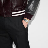 20% OFF - Gucci G-Flat Quartz Silver Tone with Yellow Gold PVD 30mm Watch YA166506