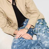 20% OFF - Gucci G-Flat Quartz Silver Tone with Yellow Gold PVD 30mm Watch YA166506