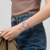 Swatch Pink Petal Promise Quartz 33mm Watch YLS234