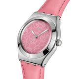 Swatch Pink Petal Promise Quartz 33mm Watch YLS234
